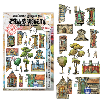 AALL and Create - Stempel A5 "Happy Town People by Autour De Mwa & Co" Clear Stamps