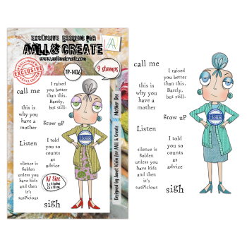 AALL and Create - Stempel A7 "Mother Dee by Janet Klein" Clear Stamps
