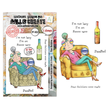 AALL and Create - Stempel A7 "Pour  Decisions by Janet Klein" Clear Stamps