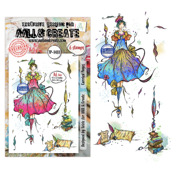 AALL and Create - Stempel A6 "Carried Pages by Soizic" Clear Stamps