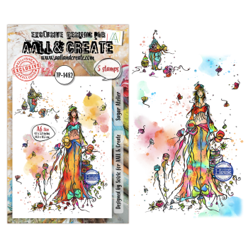 AALL and Create - Stempel A6 "Sugar Atelier by Soizic" Clear Stamps