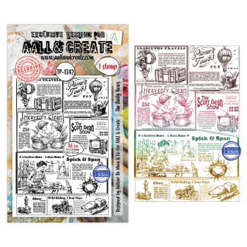 AALL and Create - Stempel A6 "The Daily News by Autour De Mwa & Co" Clear Stamps