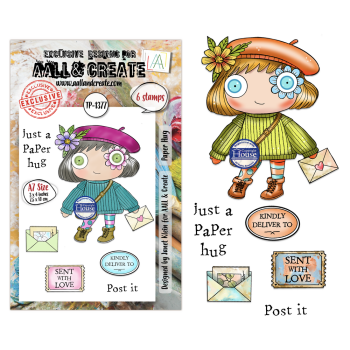 AALL and Create - Stempel A7 "Paper Hug by Janet Klein" Clear Stamps