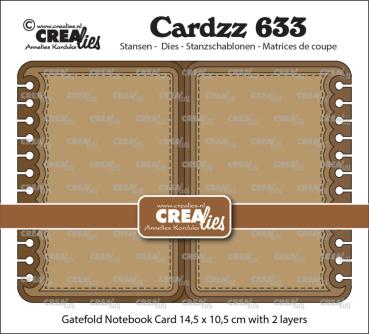 Crealies - Stanzschablone "Gatefold Notebook Card" Cardzz Dies