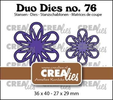 Crealies - Stanzschablone "lies Duo Stansen No. 76 Open Bloemen 31" Duo Dies