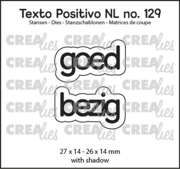 Crealies - Stanzschablone "Dutch Goed Bezig" Texto Positivo Dies