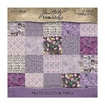Idea-ology Palette Collection "Purple" Paper Pack 12 x 12 Inch - 12 Bogen 