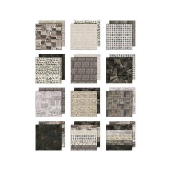 Preview: Idea-ology Palette Collection "Charcoal" Paper Pack 8 x 8 Inch - 12 Bogen 