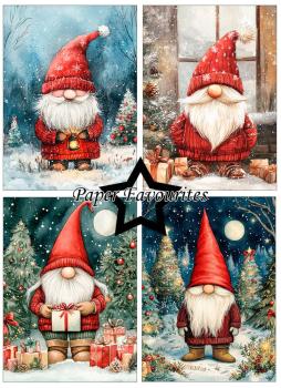 Preview: Paper Favourites - Designpapier "Christmas Gnomes #2" Paper Pack A6 - 24 Bogen
