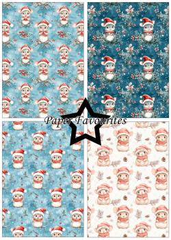 Preview: Paper Favourites - Designpapier "Christmas Mouse" Paper Pack A5 - 24 Bogen