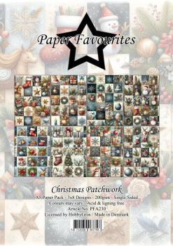Paper Favourites - Designpapier "Christmas Patchwork" Paper Pack A5 - 24 Bogen