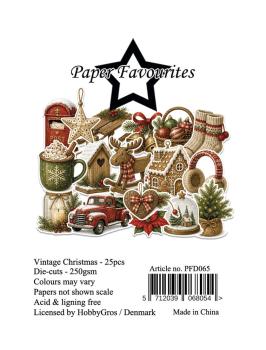Paper Favourites - Stanzteile "Vintage Christmas" Die Cuts 