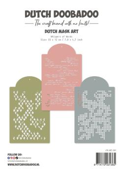 Dutch Doobadoo - Schablone 20x12cm "Whispers of Words Dutch Mask Art" Stencil
