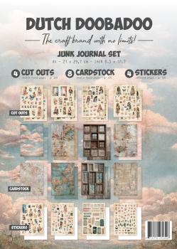 Preview: Dutch Doobadoo - Designpapier "Whispers of Words Junk Journal Set" Paper Pack A4 21 x 28cm - 16 Bogen