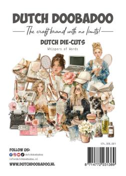 Dutch Doobadoo - Stanzteile " Whispers of Words" Die Cuts