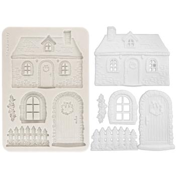 Preview: Stamperia - Gießform A5 "Christmas Cottage" Soft Mould 