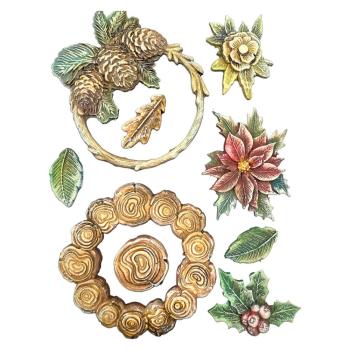 Preview: Stamperia - Gießform A5 "Christmas Garlands" Soft Mould 