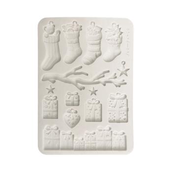 Stamperia - Gießform A5 "Christmas Socks and Presents" Soft Mould 