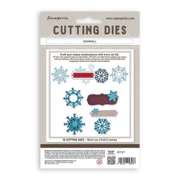 Preview: Stamperia - Stanzschablone "Christmas Snowfall" A6 Dies