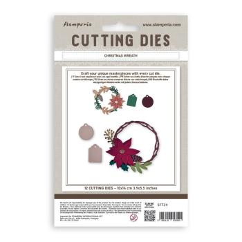 Preview: Stamperia - Stanzschablone "Christmas Wreath" A6 Dies