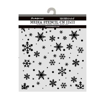 Stamperia - Schablone 12x12cm "Christmas Snowflakes Pattern" Stencil