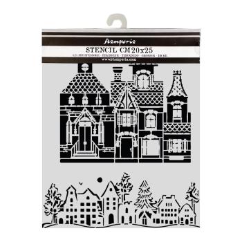 Stamperia - Schablone 20x25cm "Christmas House" Stencil