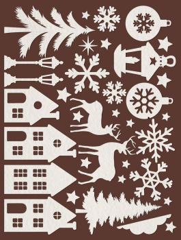 Preview: Stamperia - Stanzteile "Christmas" Paper Cut-outs 15 x 26 cm / 5.91 x 10.24 inch