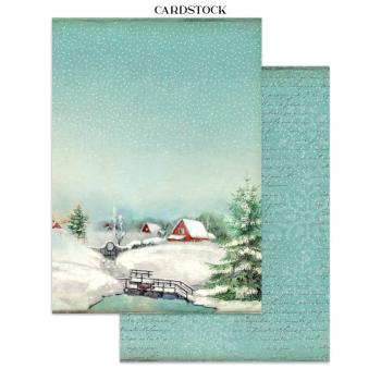 Stamperia - Papier, Aufkleber & Stanzteile "Classic Christmas" Junk Journal Backgrounds,Stickers,Cut-Outs