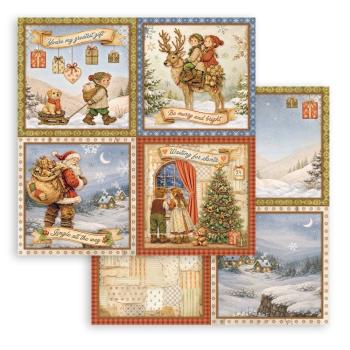 Stamperia - Designpapier "Silent Night" Paper Pack 12x12 Inch - 10 Bogen