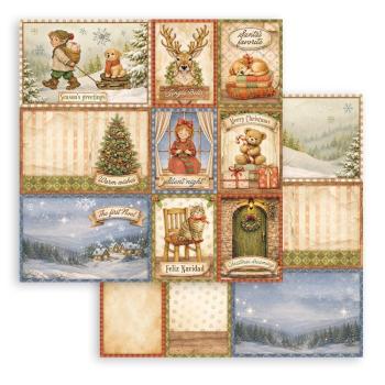 Stamperia - Designpapier "Mixed Cards" Paper Pack 12x12 Inch - 10 Bogen