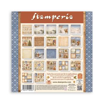 Stamperia - Designpapier "Silent Night" Maxi Paper Pack 8x8 Inch - 22 Bogen