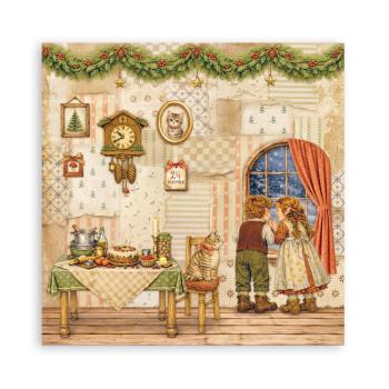 Preview: Stamperia - Designpapier "Silent Night" Maxi Paper Pack 8x8 Inch - 22 Bogen