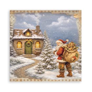 Stamperia - Designpapier "Silent Night" Maxi Paper Pack 8x8 Inch - 22 Bogen