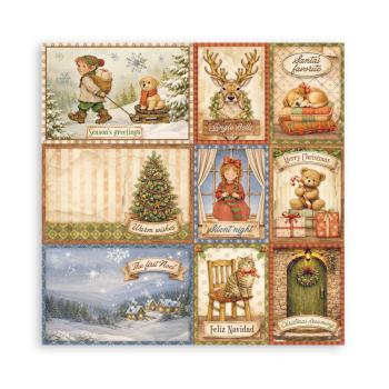 Stamperia - Designpapier "Silent Night" Maxi Paper Pack 8x8 Inch - 22 Bogen