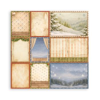 Stamperia - Designpapier "Silent Night" Maxi Paper Pack 8x8 Inch - 22 Bogen