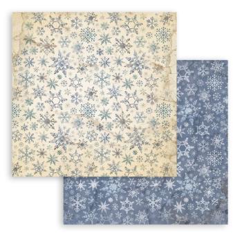 Stamperia - Designpapier "Silent Night Background Selection" Maxi Paper Pack 8x8 Inch - 10 Bogen