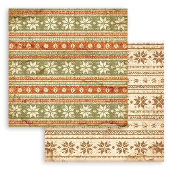 Stamperia - Designpapier "Silent Night Background Selection" Maxi Paper Pack 8x8 Inch - 10 Bogen