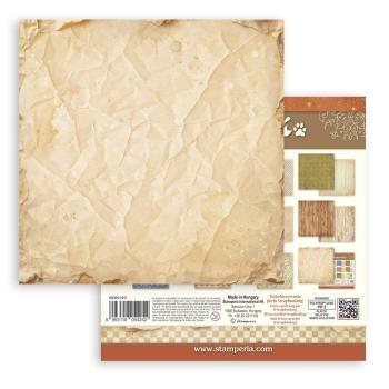 Stamperia - Designpapier "Silent Night Background Selection" Maxi Paper Pack 8x8 Inch - 10 Bogen