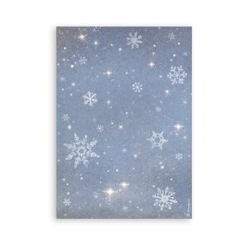 Stamperia - Washi Papier "Silent Night" Washi Pad 14,8x21cm - 8 Bogen
