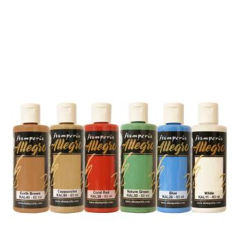Stamperia - Acrylfarbe "Silent Night" Allegro Paint Kit 6x60 ml