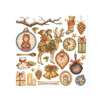 Preview: Stamperia - Transfer Aufkleber "Silent Night" Rub-On Kit