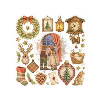 Preview: Stamperia - Transfer Aufkleber "Silent Night" Rub-On Kit