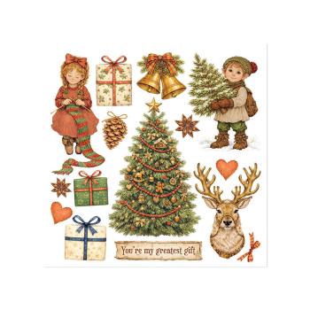 Stamperia - Transfer Aufkleber "Silent Night" Rub-On Kit
