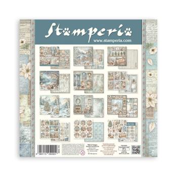 Stamperia - Designpapier "White Christmas by Cristina Radovan" Paper Pack 12x12 Inch - 10 Bogen