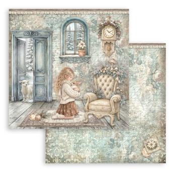 Stamperia - Designpapier "White Christmas by Cristina Radovan" Paper Pack 12x12 Inch - 10 Bogen