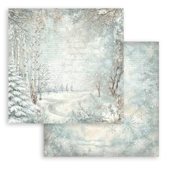 Stamperia - Designpapier "Snowy Woods" Paper Sheets 12x12 Inch - 10 Bogen