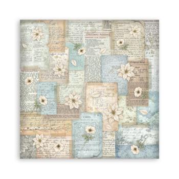 Stamperia - Designpapier "White Christmas by Cristina Radovan" Maxi Paper Pack 8x8 Inch - 22 Bogen