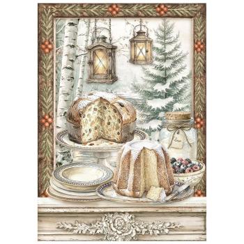 Stamperia - Decopatch Papier "White Christmas Selection by Cristina Radovan" Decoupage A6 - 8 Bogen  