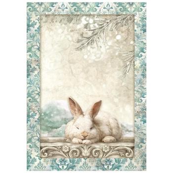 Stamperia - Decopatch Papier "White Christmas Selection by Cristina Radovan" Decoupage A6 - 8 Bogen  