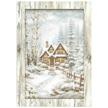 Stamperia - Decopatch Papier "White Christmas Selection by Cristina Radovan" Decoupage A6 - 8 Bogen  